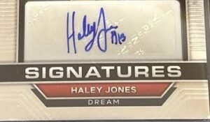 Haley jones autograph 