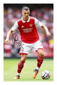 Granit xhaka autograph 